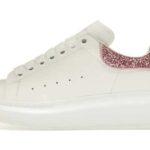 Oversize Bianco Bianco Rosa Glitter