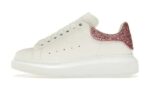 Oversize Bianco Bianco Rosa Glitter