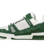 Green Monogram Denim White